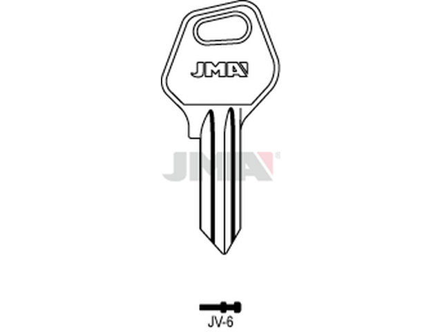 JV-6 Cilindričan ključ (Silca FM2, FM1 / Errebi FB5) 13284