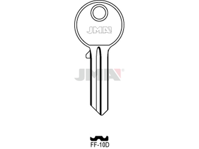 FF-10D Cilindričan ključ (Silca FF8 / Errebi FF5D) 13027