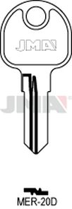 JMA MER-20D Cilindričan ključ (Silca MER34R / Errebi MR30R)