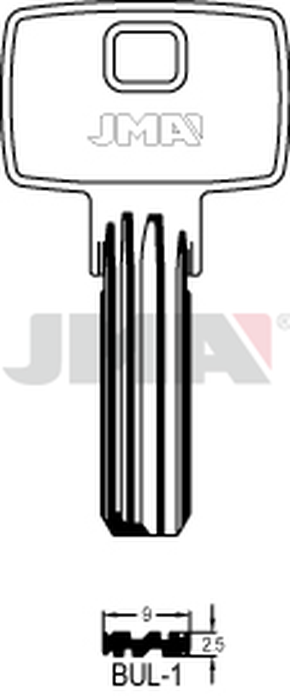 JMA BUL-1 Specijalan ključ (Silca BUT1R / Errebi BUL1)