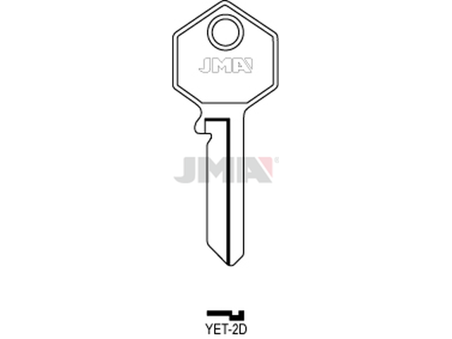 YET-2D Cilindričan ključ (Silca YT6R / Errebi YE14R) 14140