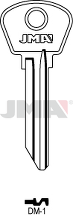 JMA DM-1 Cilindričan ključ (Silca DMT1R / Errebi DMT1S)