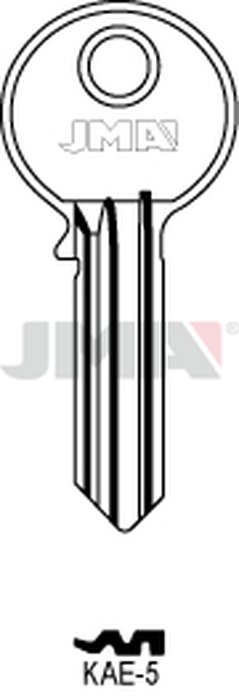 JMA KAE-5 Cilindričan ključ (Silca KLE3R / Errebi KAL1R)