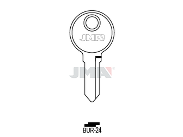 BUR-24 Cilindričan ključ (Errebi BG47/Silca BUR31) 20652