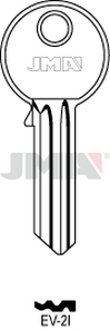 JMA EV-2I Cilindričan ključ (Silca EV3R / Errebi EV5S2)