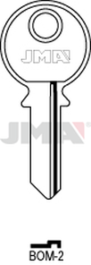 JMA BOM-2 Cilindričan ključ (Silca BO2R / Errebi BOM1R)