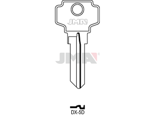 DX-5D Cilindričan ključ (Silca DX1 / Errebi D5D) 12897
