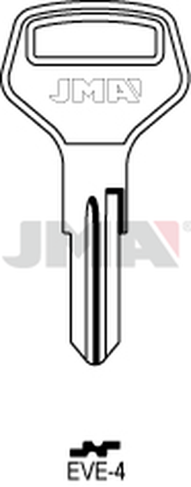 JMA EVE-4 Cilindričan ključ (Silca ED2 / Errebi EVG2)