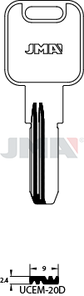 JMA UCEM-20D Specijalan ključ (Silca UC10R / Errebi TT25R)