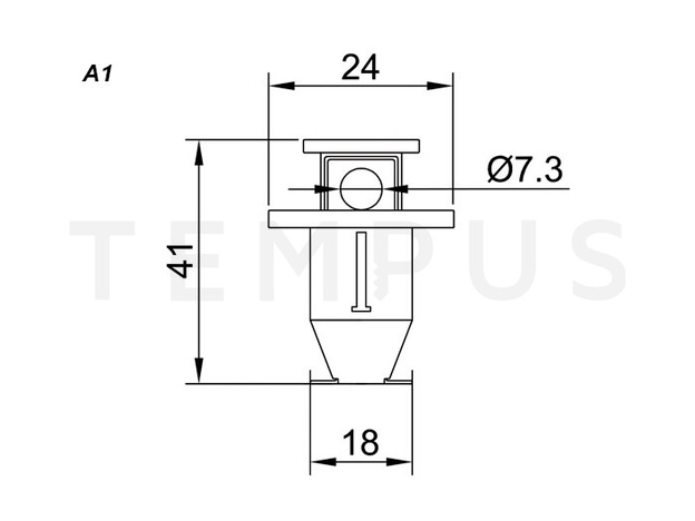 MINI. CIRCUIT BREAKER POS 090200 Lockout blokator 16548
