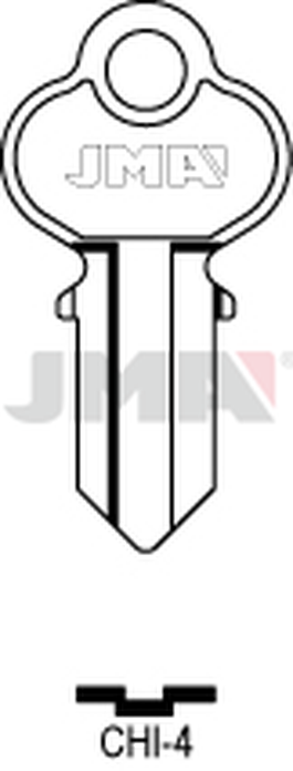 JMA CHI-4 Cilindričan ključ (Silca CH3 / Errebi CHI5)