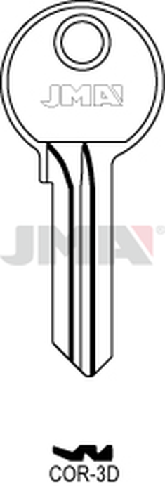 JMA COR-3D Cilindričan ključ (Silca CB16 / Errebi CO10)