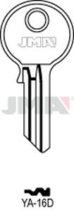 JMA YA-16D Cilindričan ključ (Silca YA15 / Errebi YG4)