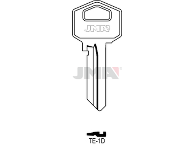 TE-1D Cilindričan ključ (Silca TE1R / Errebi TS6) 13742