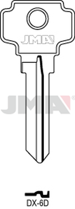 JMA DX-6D Cilindričan ključ (Silca DX3 / Errebi D7D)