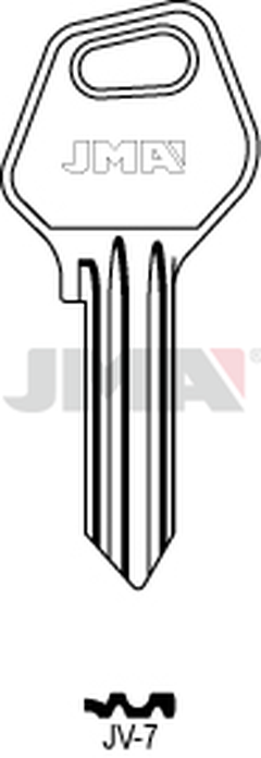 JMA JV-7 Cilindričan ključ (Silca VL5RE / Errebi JV2R)