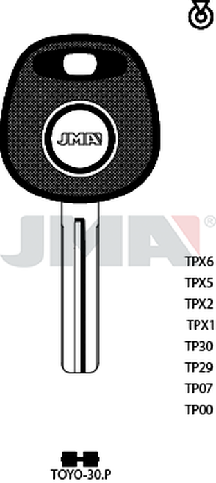 JMA TP00TOYO-30.P (Silca TOY48BT0 / Errebi T00TY47P)