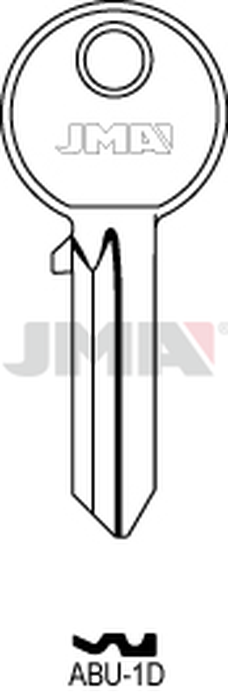 JMA ABU-1D Cilindričan ključ (Silca AB8 / Errebi AU6 )