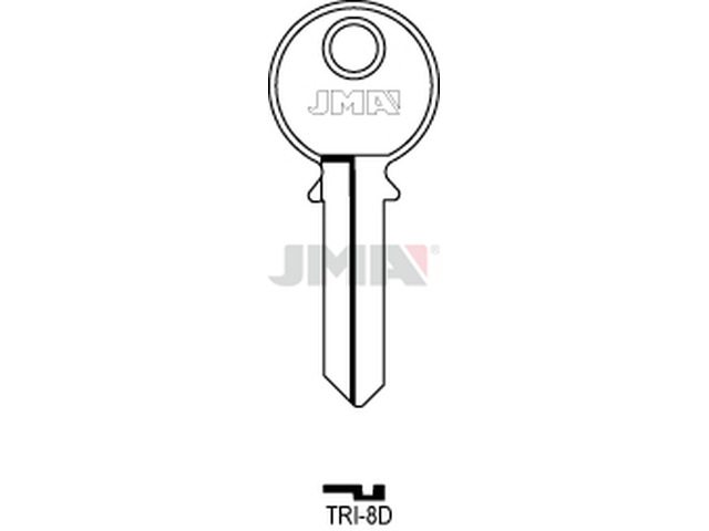 TRI-8D Cilindričan ključ (Silca TL4 / Errebi TR2R) 13971
