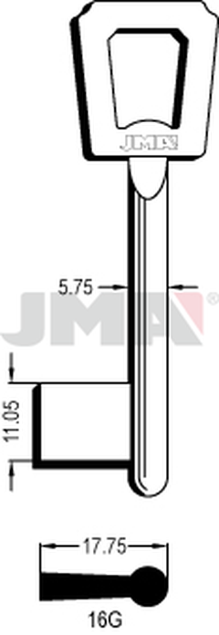 JMA 16G Kasa ključ (Errebi 50J16G)