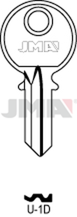 JMA U-1D Cilindričan ključ (Silca UL056 / Errebi U3PD)