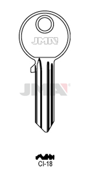 JMA CI-18 Cilindričan ključ (Errebi C26/Silca 	CS88)