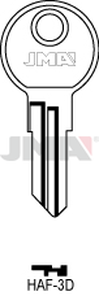 JMA HAF-3D Cilindričan ključ (Silca HF1R / Errebi HAF2R)