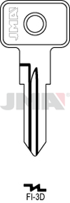 JMA FI-3D Cilindričan ključ (Silca GT5 / Errebi GB7R)