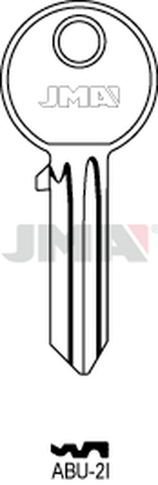 JMA ABU-2I Cilindričan ključ (Silca AB10R  / Errebi AU7R )