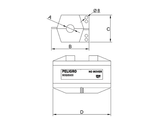 BLOKATOR EL. UTIČNICE-KABLA 14489