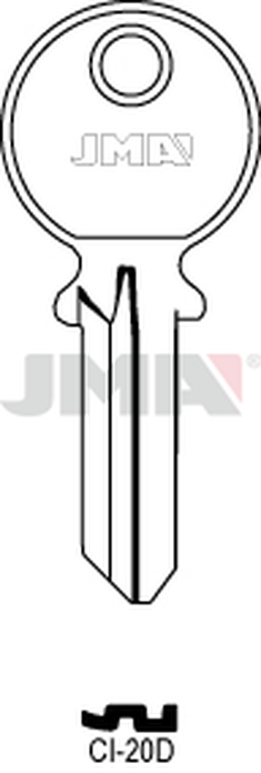 JMA CI-20D Cilindričan ključ (Silca CS500R / Errebi CG5D)