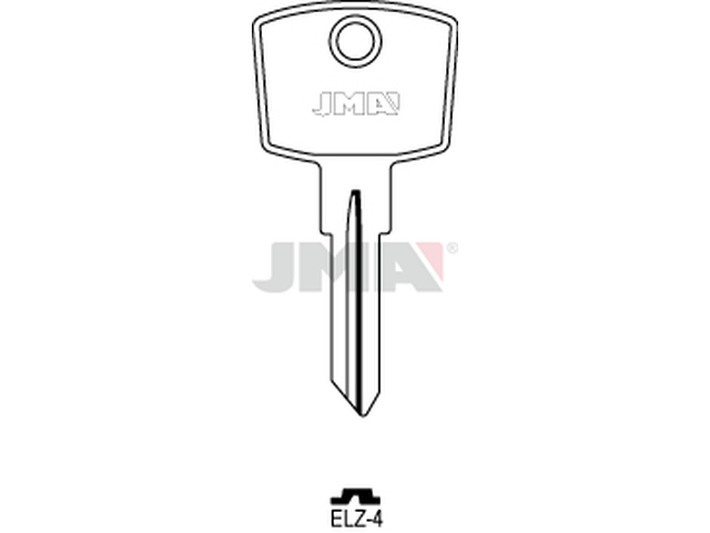 ELZ-4 Cilindričan ključ (Silca EL6 / Errebi EZ6) 12910