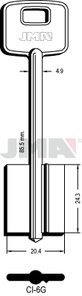 JMA CI-6G Kasa ključ (Silca 5CS2 / Errebi 2CI4)
