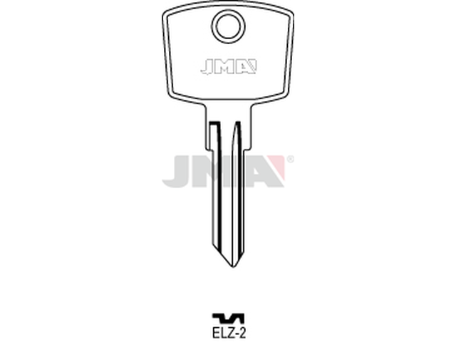 ELZ-2 Cilindričan ključ (Silca EL5R / Errebi EZ8R) 12906