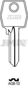 JMA AGB-1D Cilindričan ključ (Silca AGB1 / Errebi AGB5D )