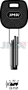 JMA CI-71.P Specijalan ključ (Silca CS70P / Errebi 	C25LP)
