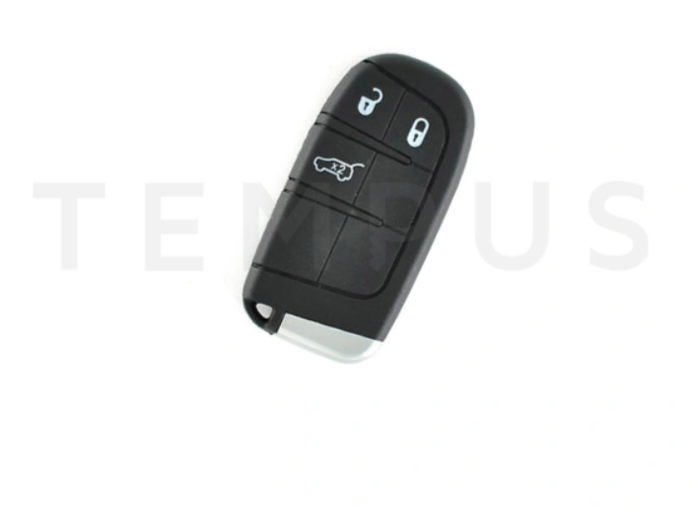 KEYLINE EL FIAT 08 - Fiat Chrysler Jeep Dodge keyless smart daljinac 3 tastera, aftermarket, Hitag AES PCF7961M - 433 MHz