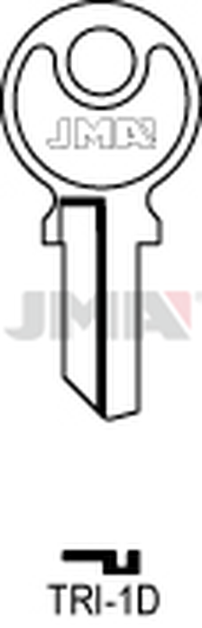 JMA TRI-1D Cilindričan ključ (Silca TL12R / Errebi TR12R)