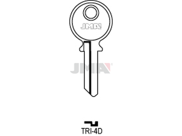 TRI-4D Cilindričan ključ (Silca TL10 / Errebi TR10R) 13963