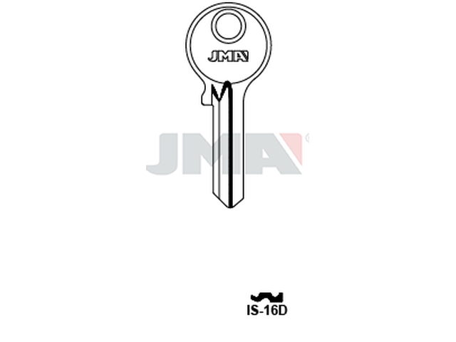 IS-16D Cilindričan ključ (Silca IE3 / Errebi I3) 18372