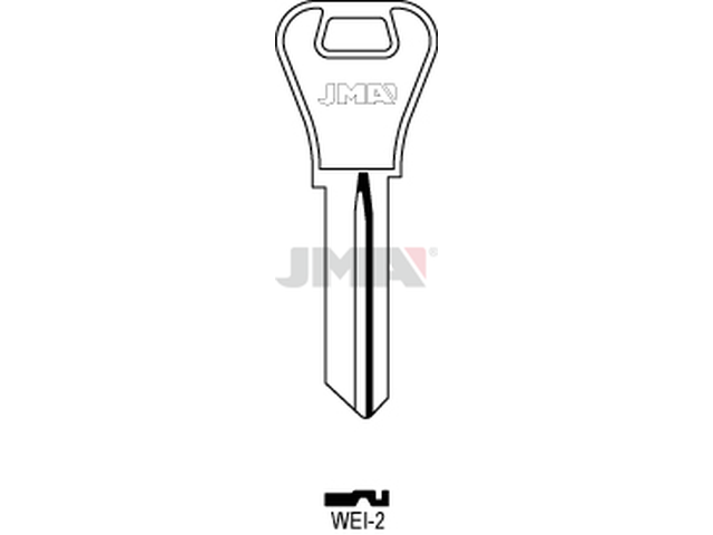 WEI-2 Cilindričan ključ (Silca WEI2 / Errebi WR6D) 14945