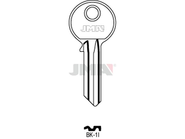 BK-1I Cilindričan ključ (Silca BK1R / Errebi KSC5S) 12592