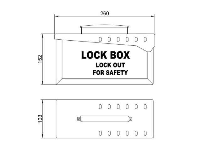 GROUP BOX 12 PADLOCKS 090540 Lockout kutija 14453