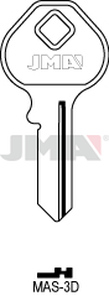 JMA MAS-3D Cilindričan ključ (Silca MS6 / Errebi M12)