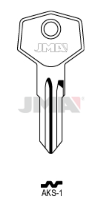 JMA AKS-1 Cilindričan ključ (Silca AK3 / Errebi AKS1)