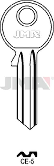 JMA CE-5 Cilindričan ključ (Silca CE2R / Errebi CE5S)