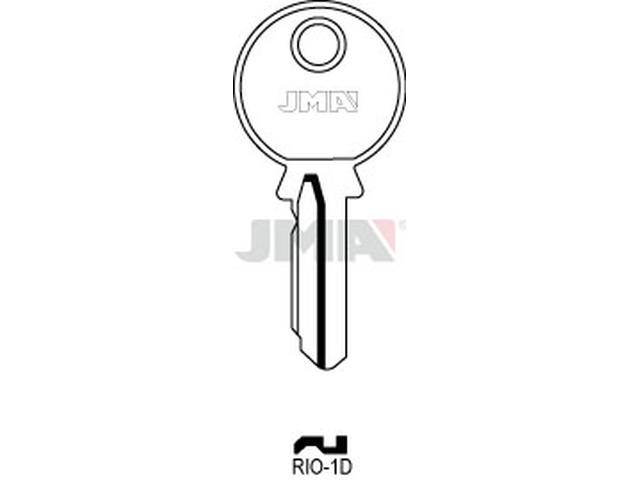 RIO-1D Cilindričan ključ (Silca RIC1 / Errebi RI4D) 15326