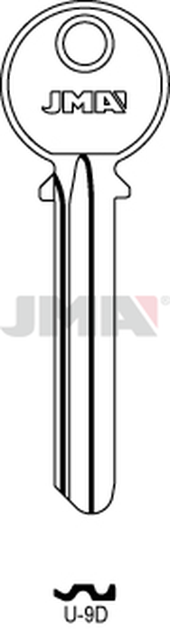 JMA U-9D Cilindričan ključ (Silca UL046 / Errebi U8D)