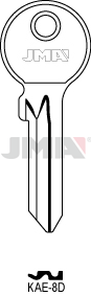 JMA KAE-8D Cilindričan ključ (Silca KLE7X / Errebi KAL10)