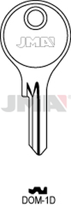 JMA DOM-1D Cilindričan ključ (Silca STS4, DM8 / Errebi DM15)